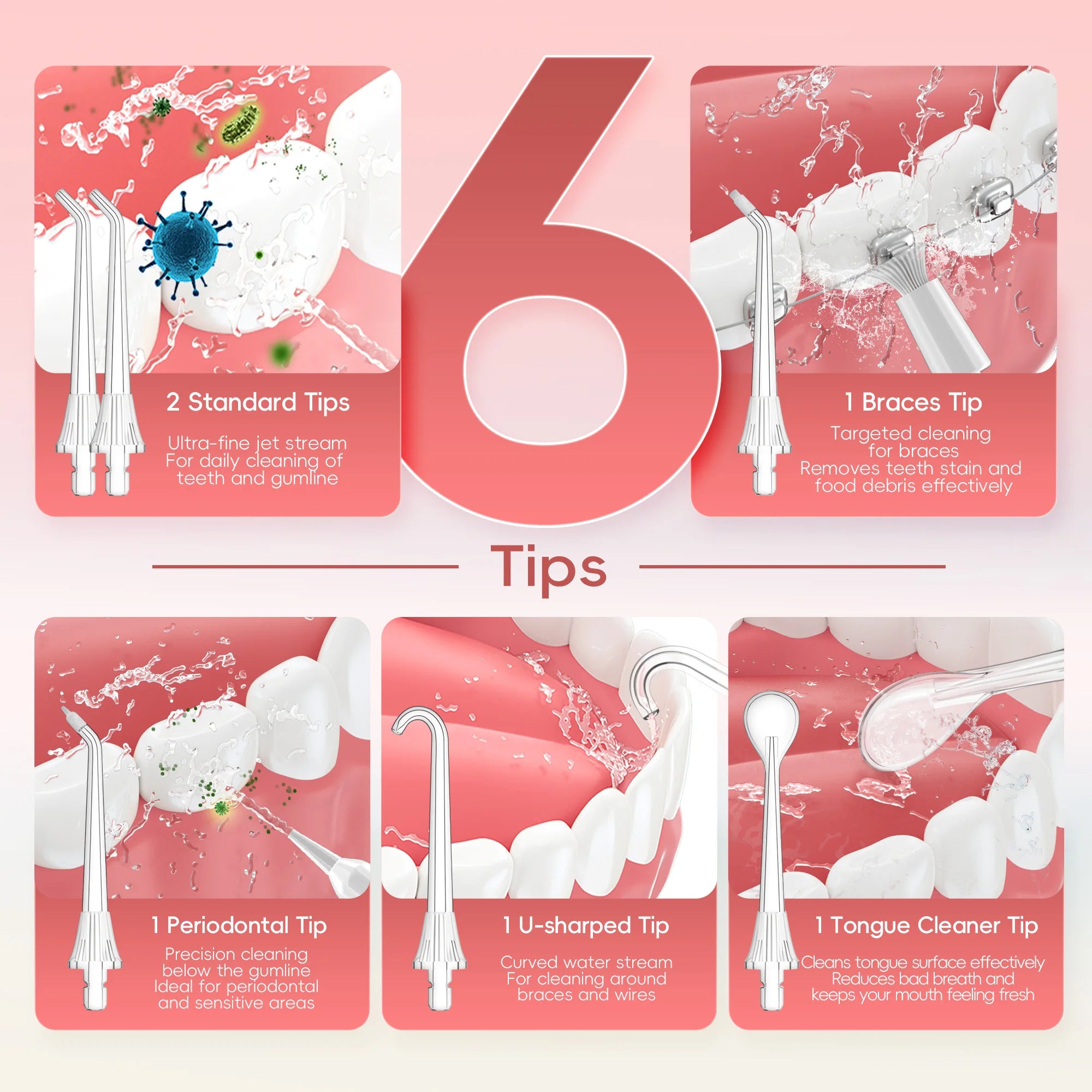 Portable Rechargeable Electric Water Flosser for Teeth - 6