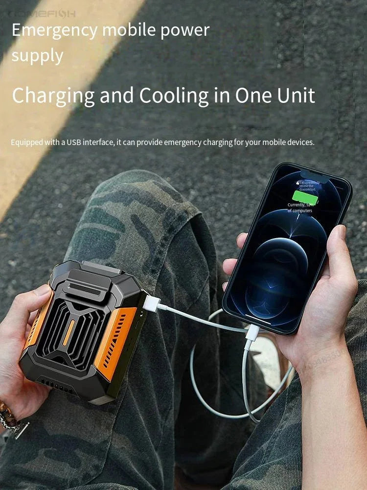 Portable Waist Clip Cooling Fan with Power Bank