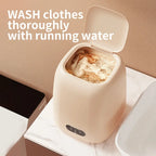 Portable Mini Washing Machine for Underwear and Small Clothes