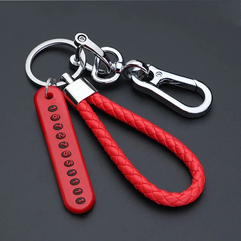 Anti-Lost Phone Number Car Keychain - 12