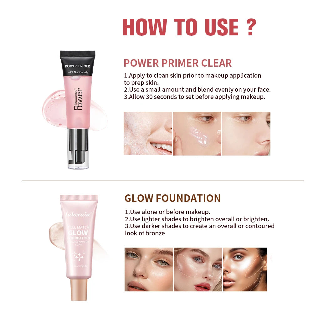 Hydrating Makeup Primer and Glow Foundation Combo