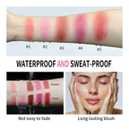 2-in-1 Cream and Powder Blush Palette for Radiant Glow