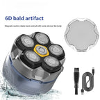 6D Electric Rotary Head Shaver for Men