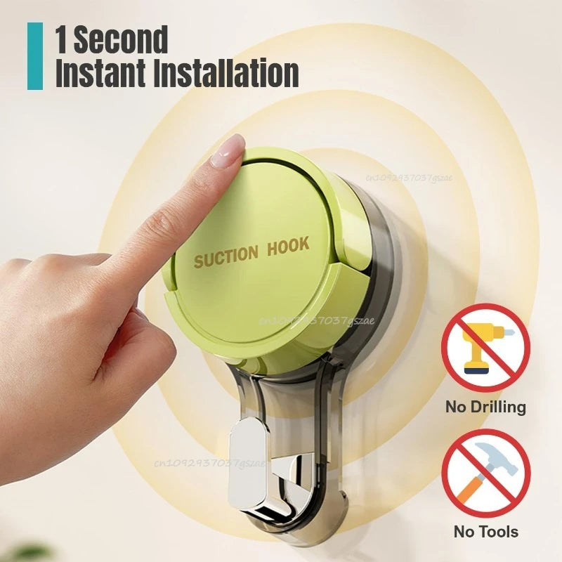Heavy Duty Vacuum Suction Cup Wall Hook - 2