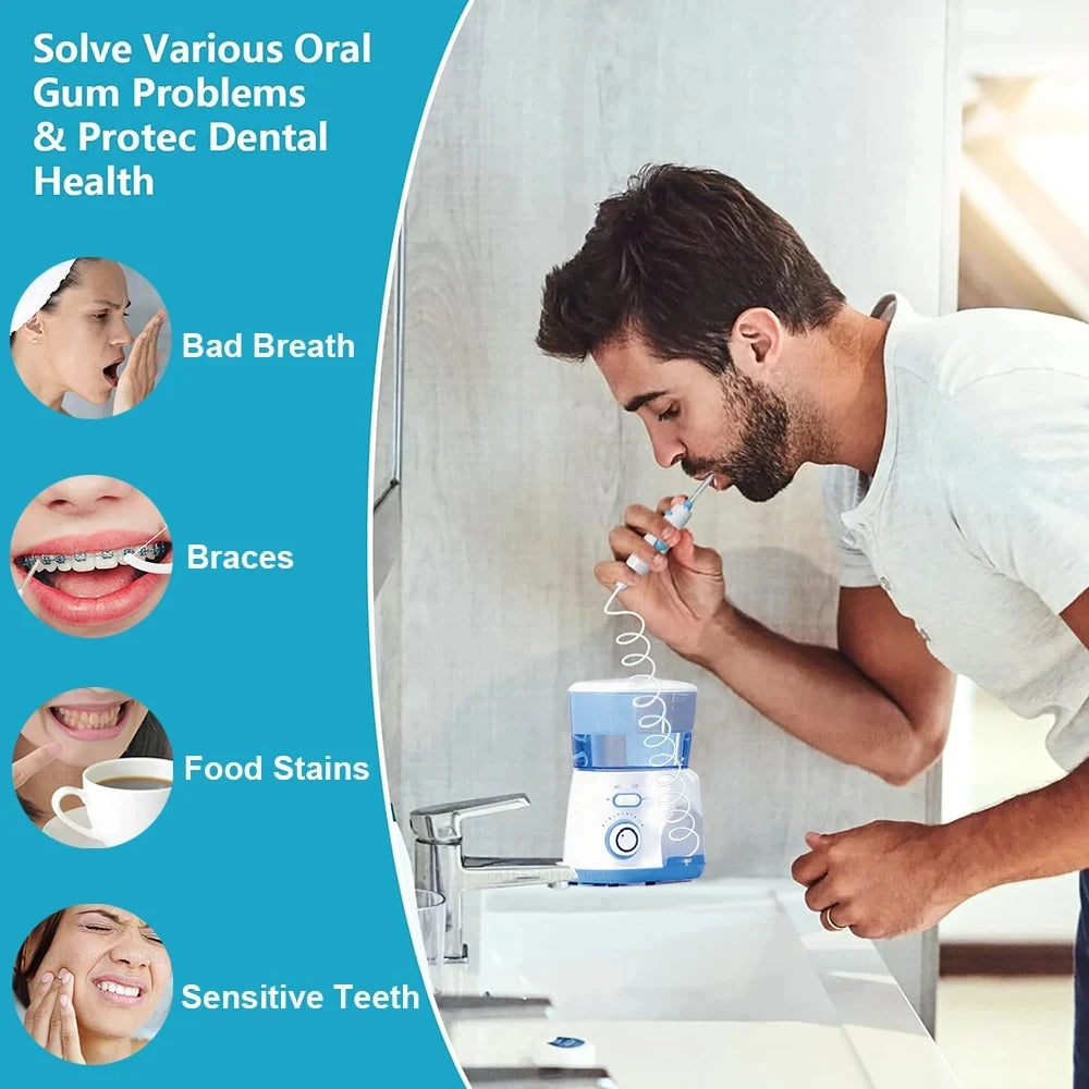 Electric Dental Water Flosser for Teeth with 800ml Tank - 6