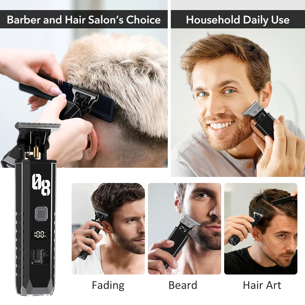 Professional Cordless Electric Hair Trimmer and Grooming Clipper - 3