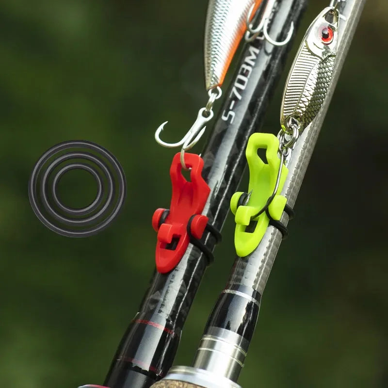 5-Piece Fishing Rod Hook Keeper and Lure Holder Set