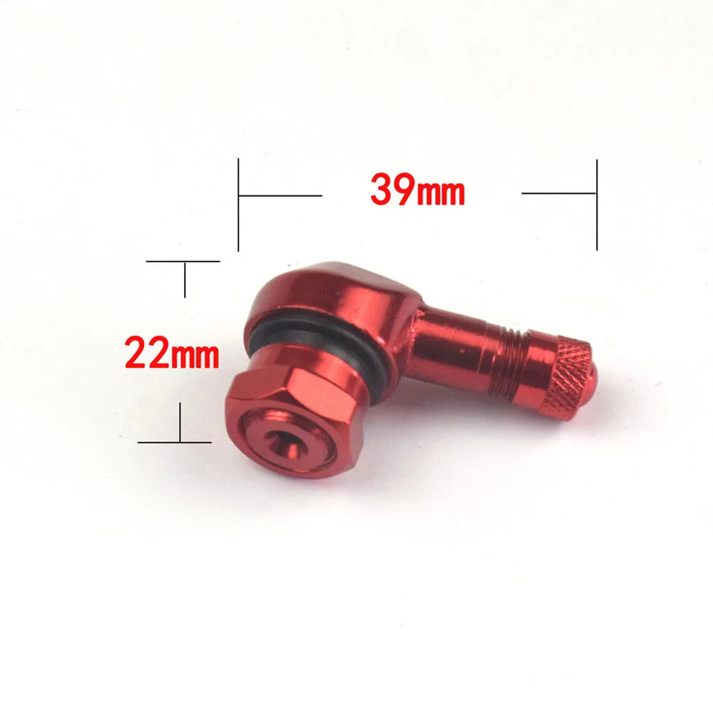 90 Degree Motorcycle Tire Valve Stems for Easy Pressure Checks