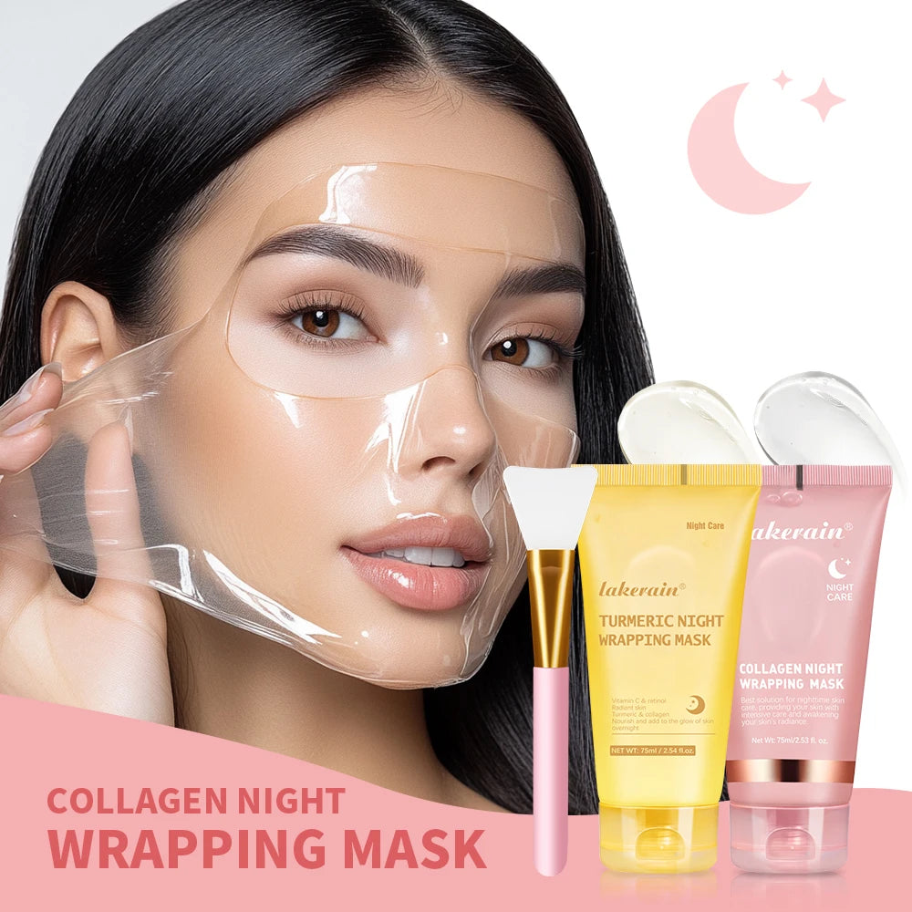 Collagen and Turmeric Overnight Peel Off Facial Mask Duo