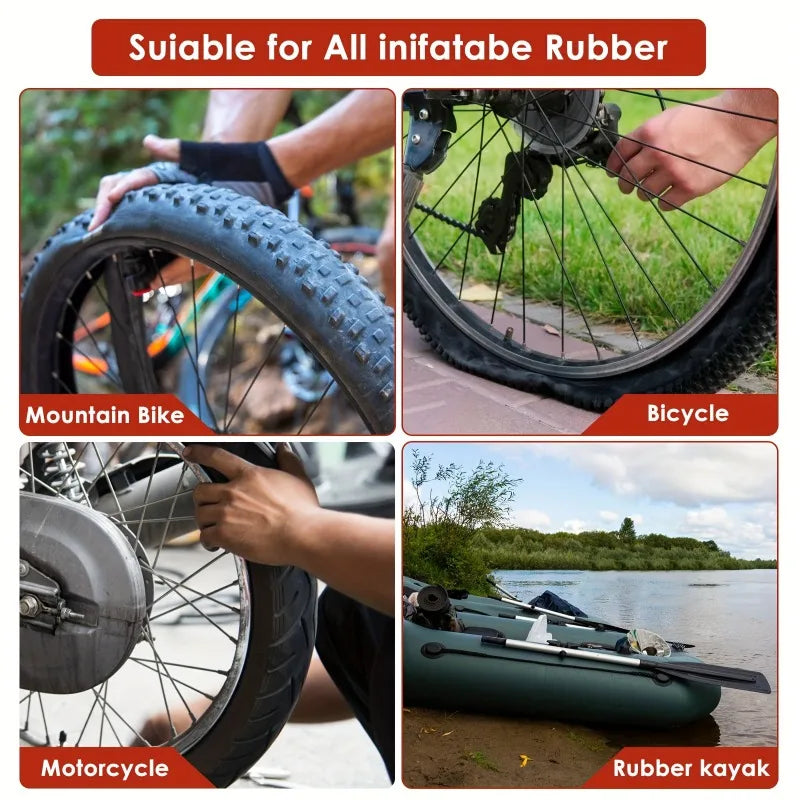 55-Piece Bicycle Tire Puncture Repair Kit - 4