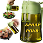 2-in-1 Dual Action Oil Spray and Pour Dispenser for Cooking