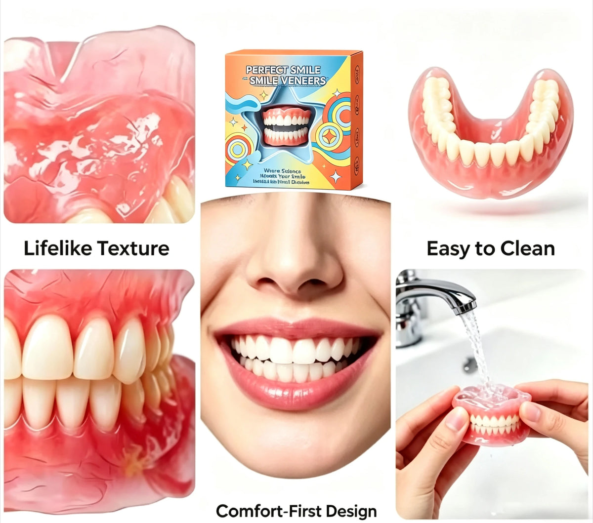 Cosmetic Temporary Smile Veneers Kit