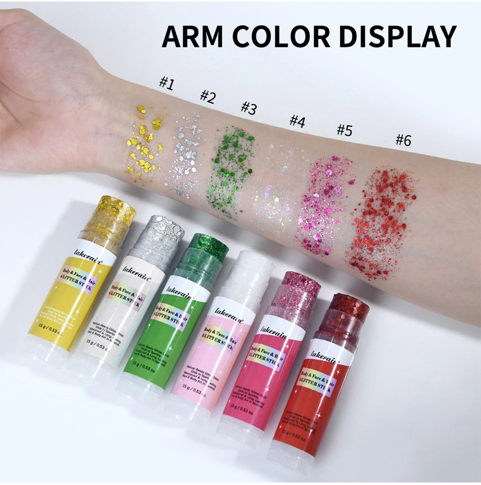 Waterproof Shimmer Glitter Stick for Face and Body - 13