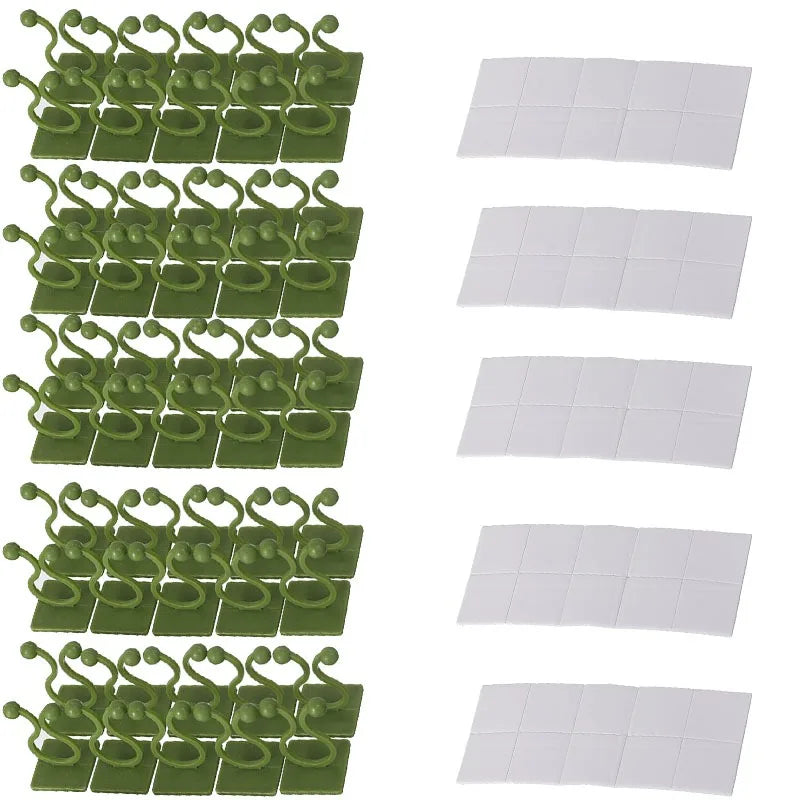 Self-Adhesive Wall Clips for Climbing Plants and Vines
