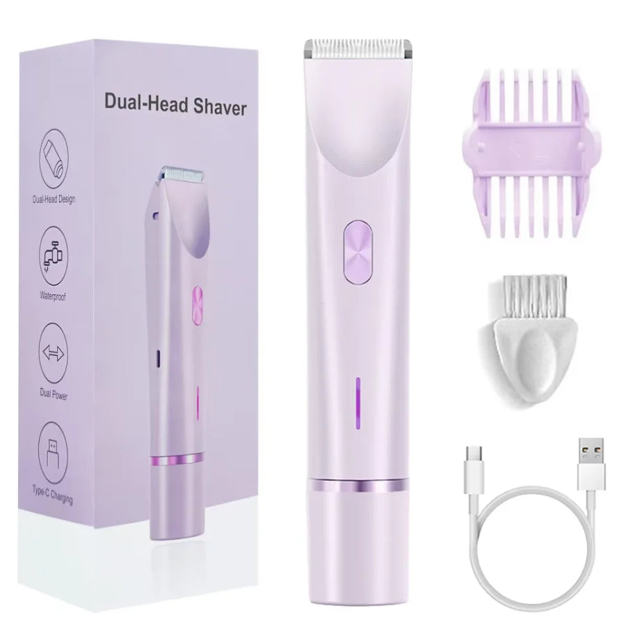 2-in-1 Waterproof Electric Shaver for Face and Body - 17