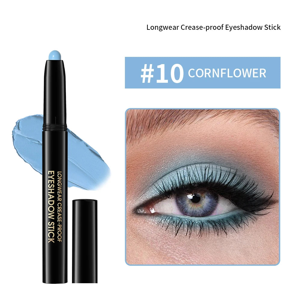 Long-Lasting Waterproof Eyeshadow Stick for Vibrant Eye Makeup