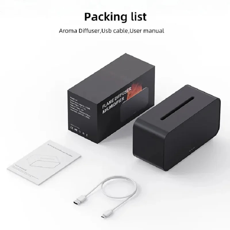 Flame Effect Aroma Diffuser and Essential Oil Humidifier - 6