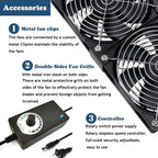 Multifunctional High-Speed Cooling Fan with Adjustable Speed Control