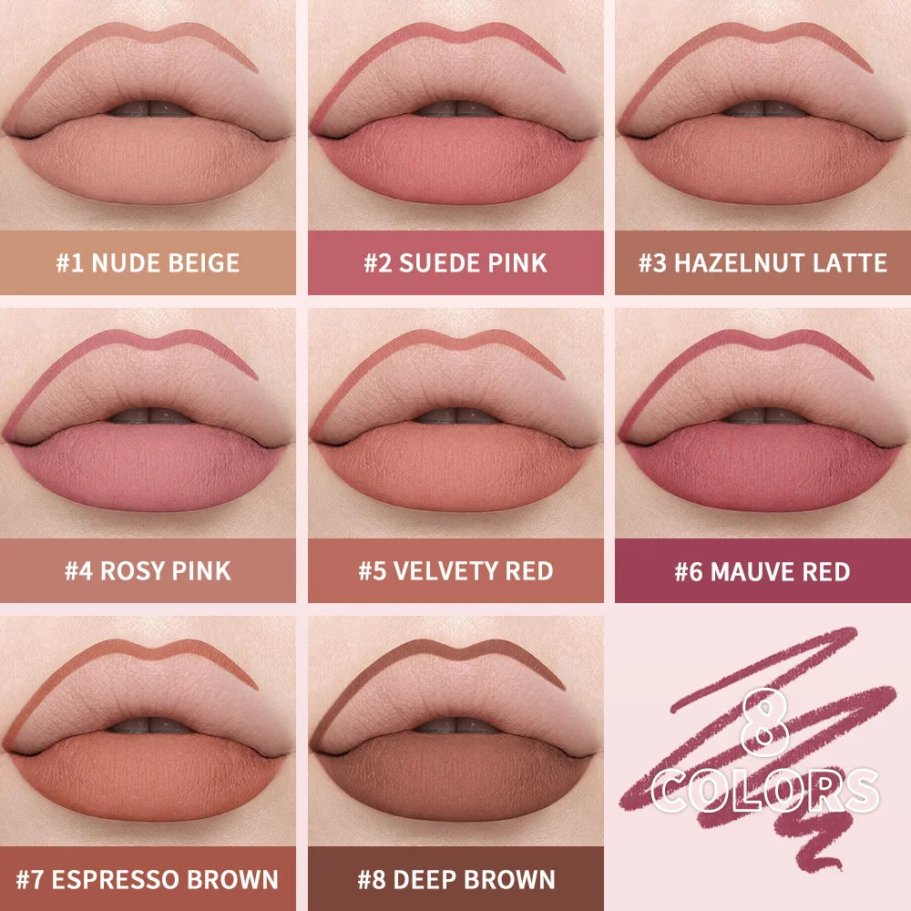 Water-Resistant Matte Lip Liner Pencil