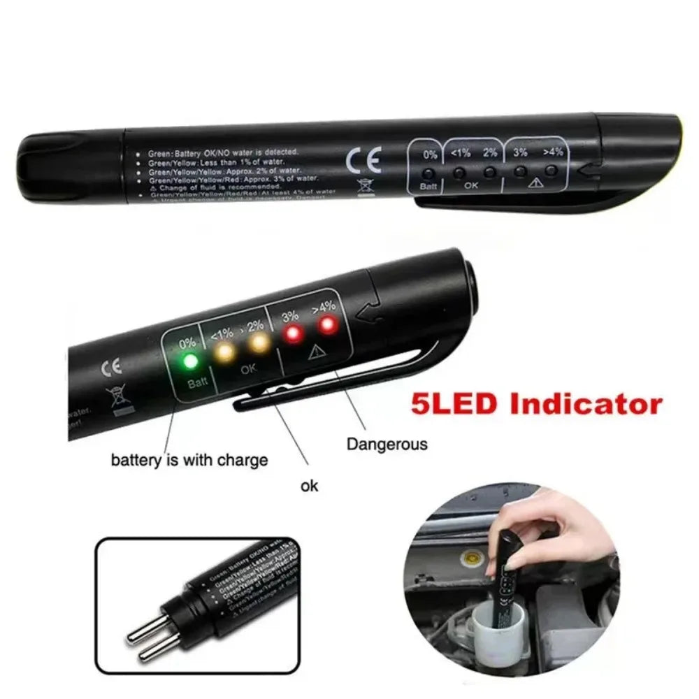 Digital Brake Fluid Tester Pen for Car Maintenance - 2