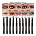Long-Lasting Waterproof Eyeshadow Stick for Vibrant Eye Makeup