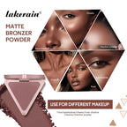 Matte Bronzer Powder for Long-Lasting Smooth Face Makeup