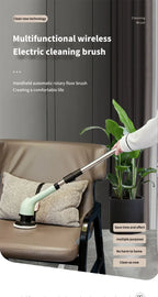 9-in-1 Electric Cordless Spin Scrubber for Deep Home Cleaning