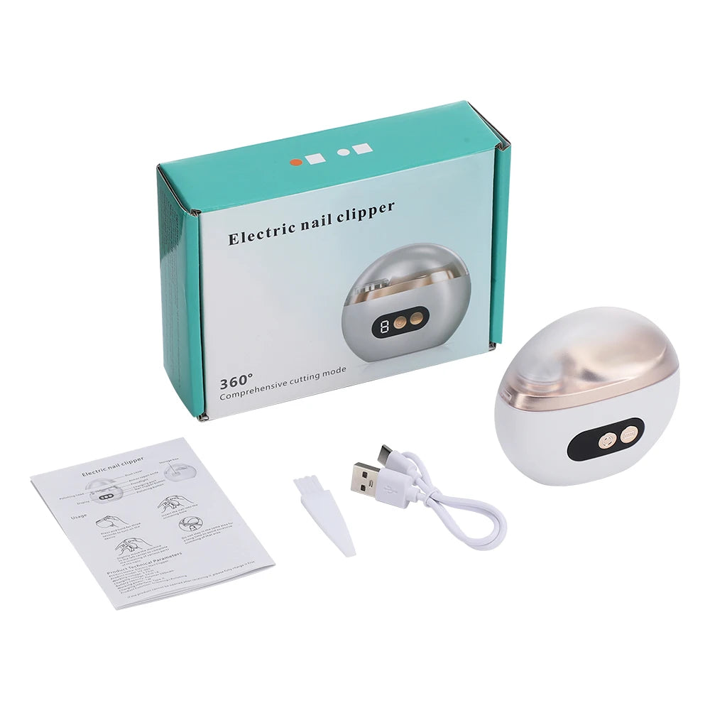 Electric 2-in-1 Automatic Nail Clipper and Trimmer