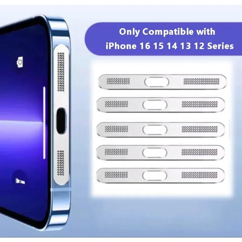 Metal Dustproof Speaker Mesh for iPhone 12-16 Series - 11