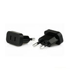 US to EU Power Plug Travel Adapter