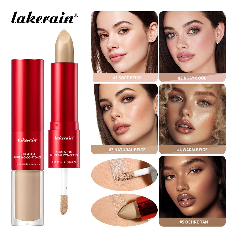 2-in-1 Liquid and Stick Blurring Concealer for Full Face Coverage - 3