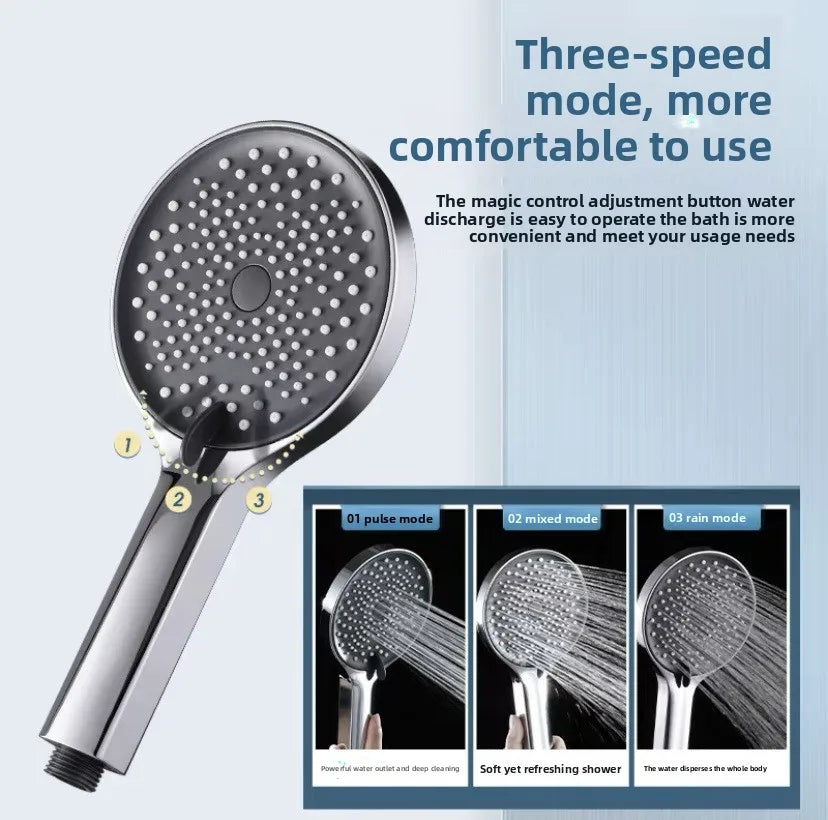 5-Mode Adjustable Handheld Water-Saving Shower Head