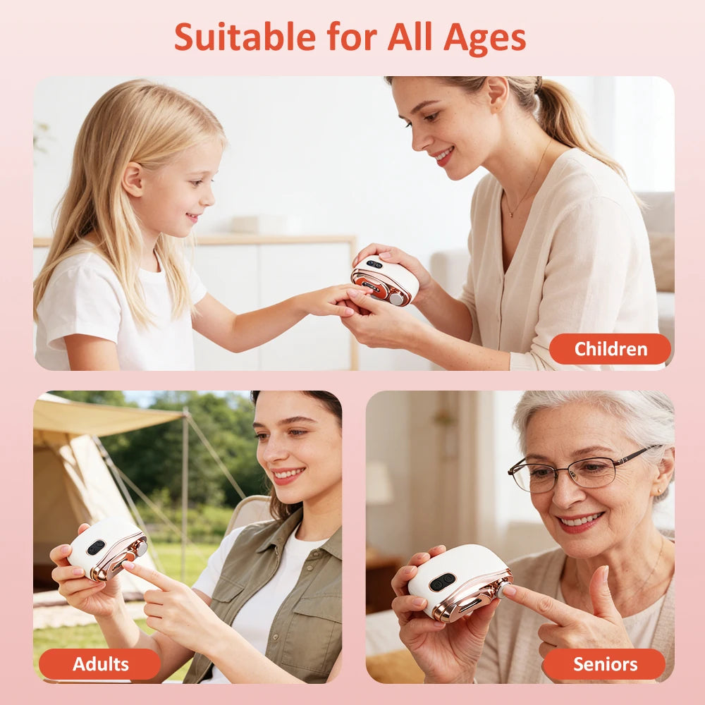 Electric Automatic Nail Clipper with LED Light