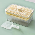 One-Press Easy Release Ice Cube Tray with Storage Box