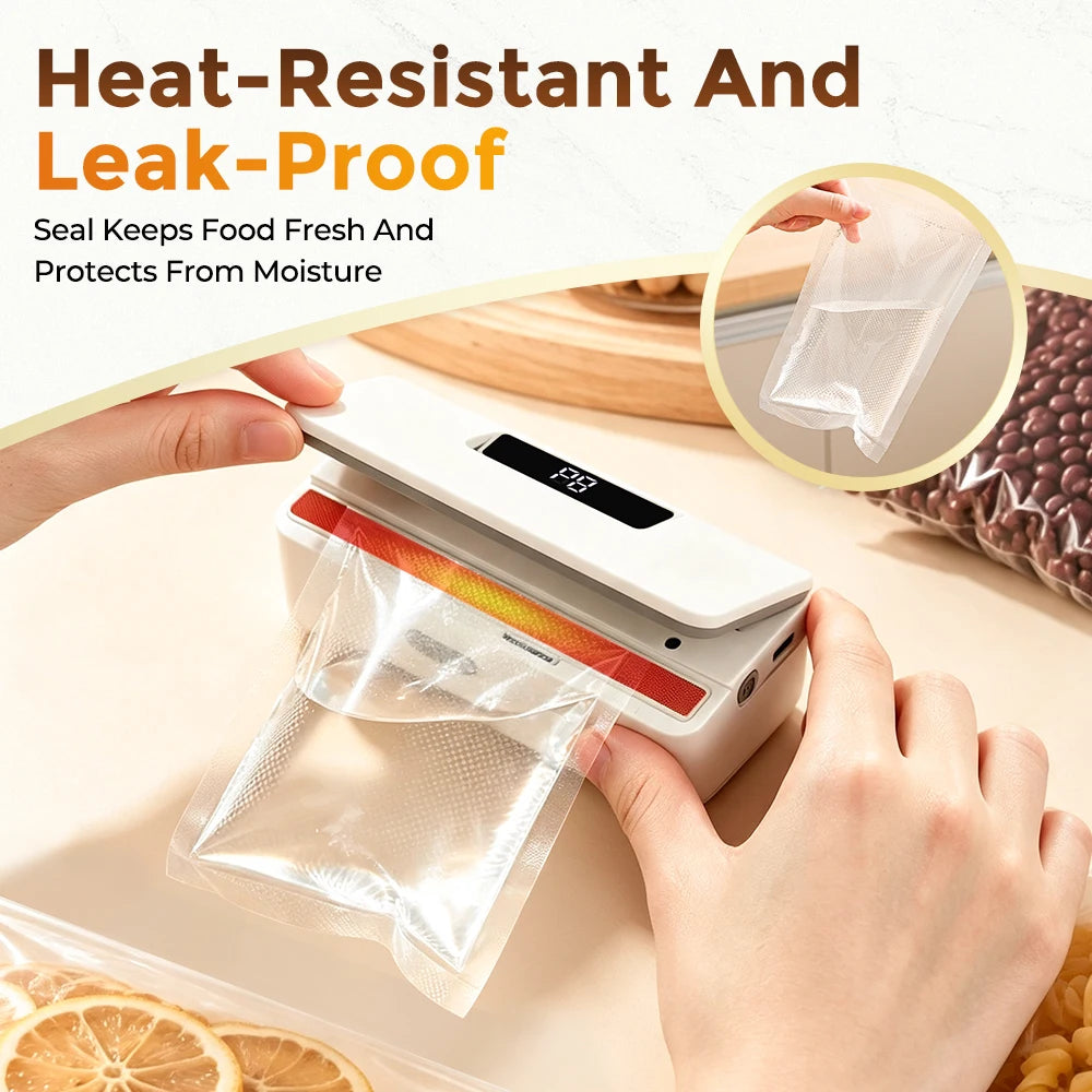Rechargeable Handheld Mini Bag Sealer with Cutter - 3