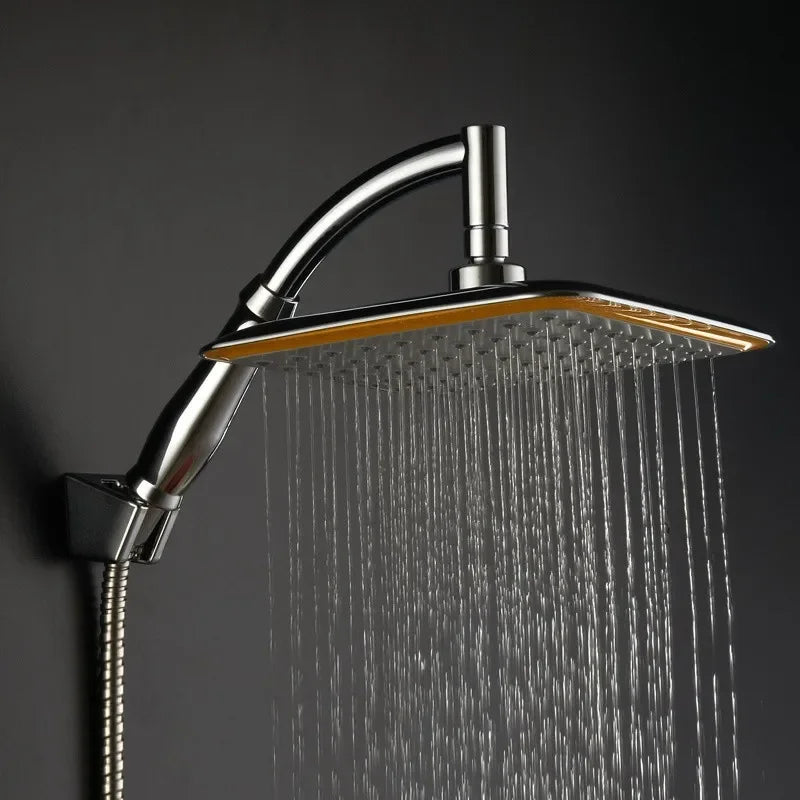 8-Inch Square Rainfall Shower Head with Extension Arm - 2