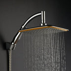 8-Inch Square Rainfall Shower Head with Extension Arm