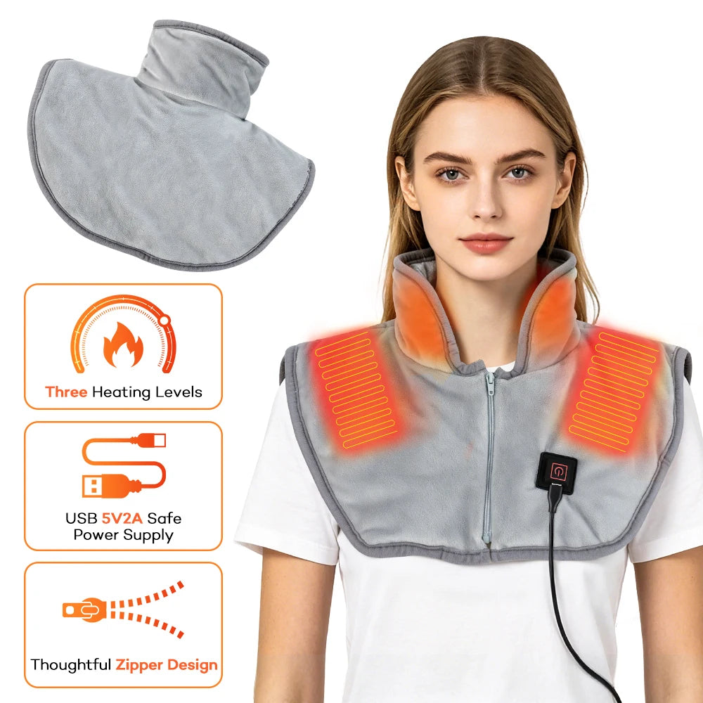 USB Heated Shoulder and Neck Warmer Wrap