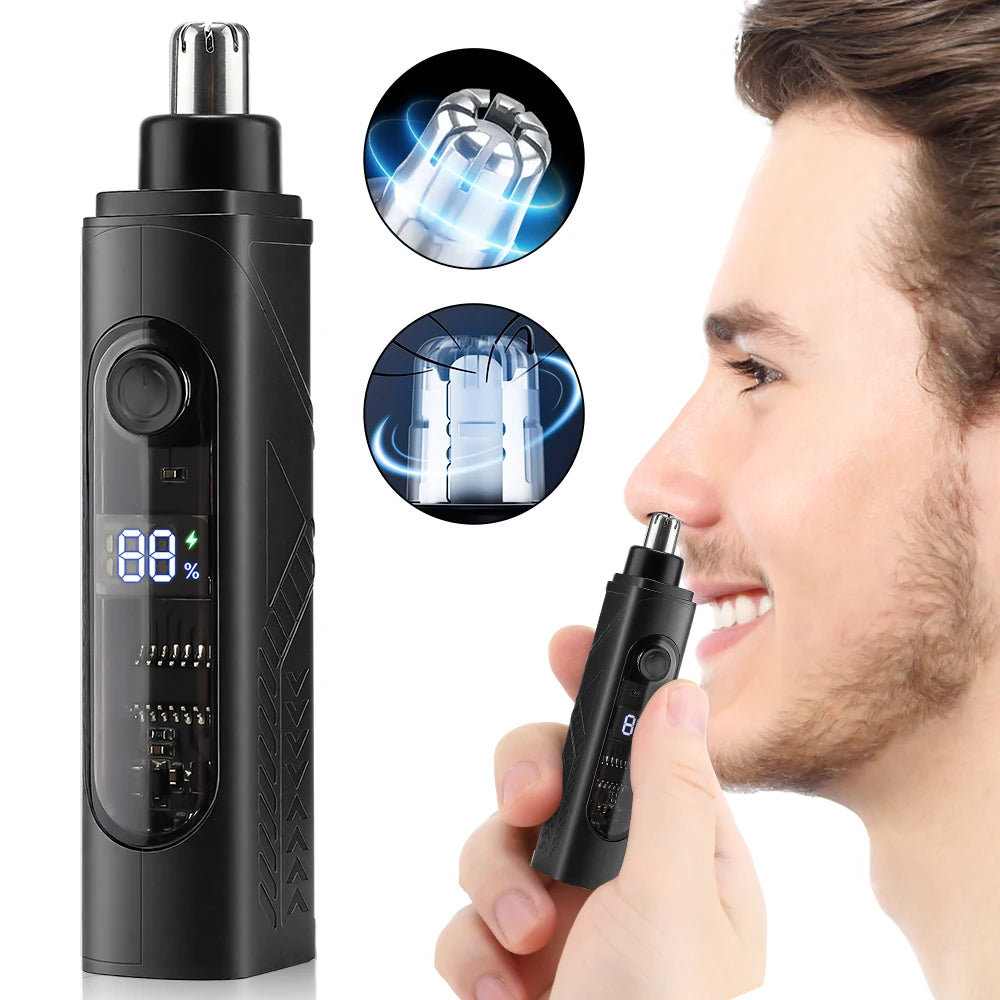 Electric USB Rechargeable Nose and Ear Hair Trimmer