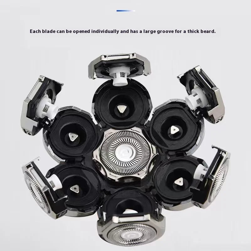 7-Blade Replacement Shaving Head for Electric Shavers