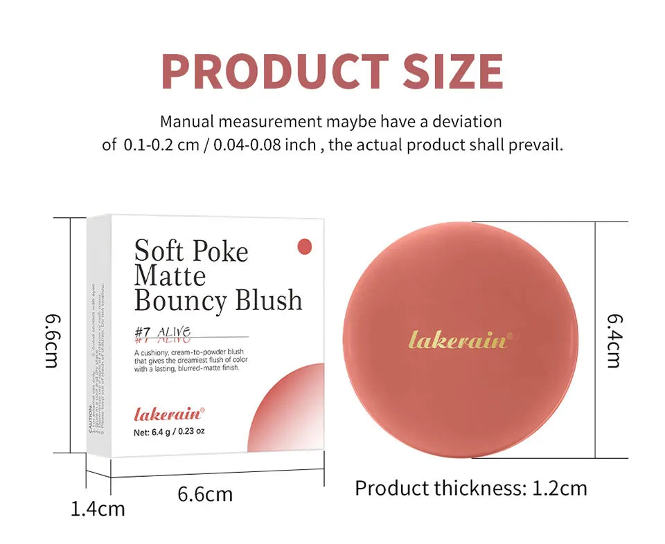 Matte Cream to Powder Bouncy Blush for Natural Flush - 17