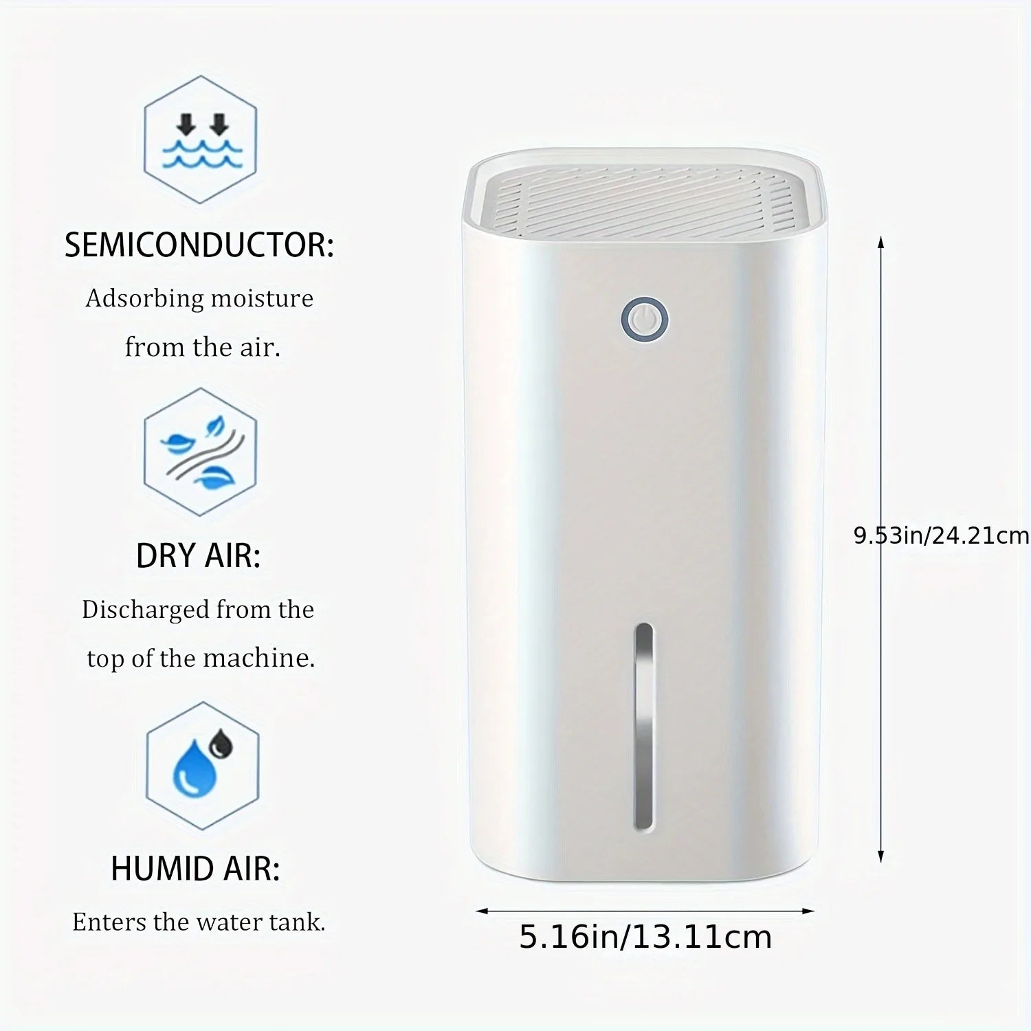 Compact Portable Dehumidifier for Home and Office - 6