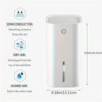 Compact Portable Dehumidifier for Home and Office