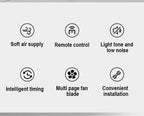 Adjustable Remote Control Stand Floor Fan for Home and Office