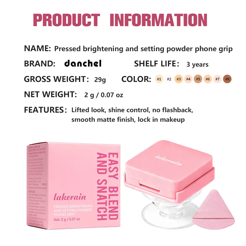 Oil-Control Pressed Setting Powder with Mirror and Phone Grip