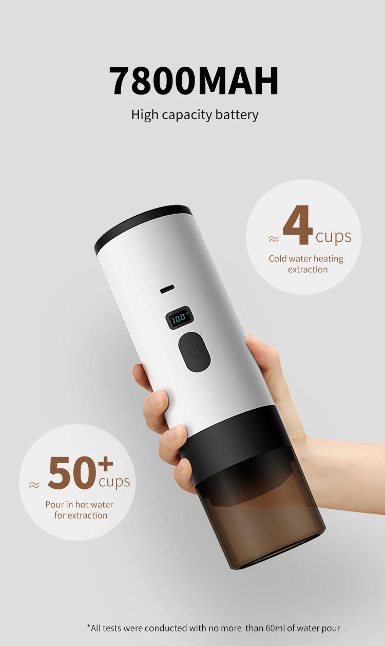 Portable Wireless Electric Coffee Maker for Camping and Travel - 10