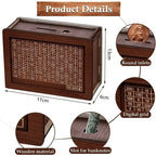 Wooden Money Saving Challenge Box for Cash