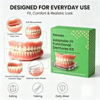 Instant Snap-On Silicone Dentures for Natural Smile