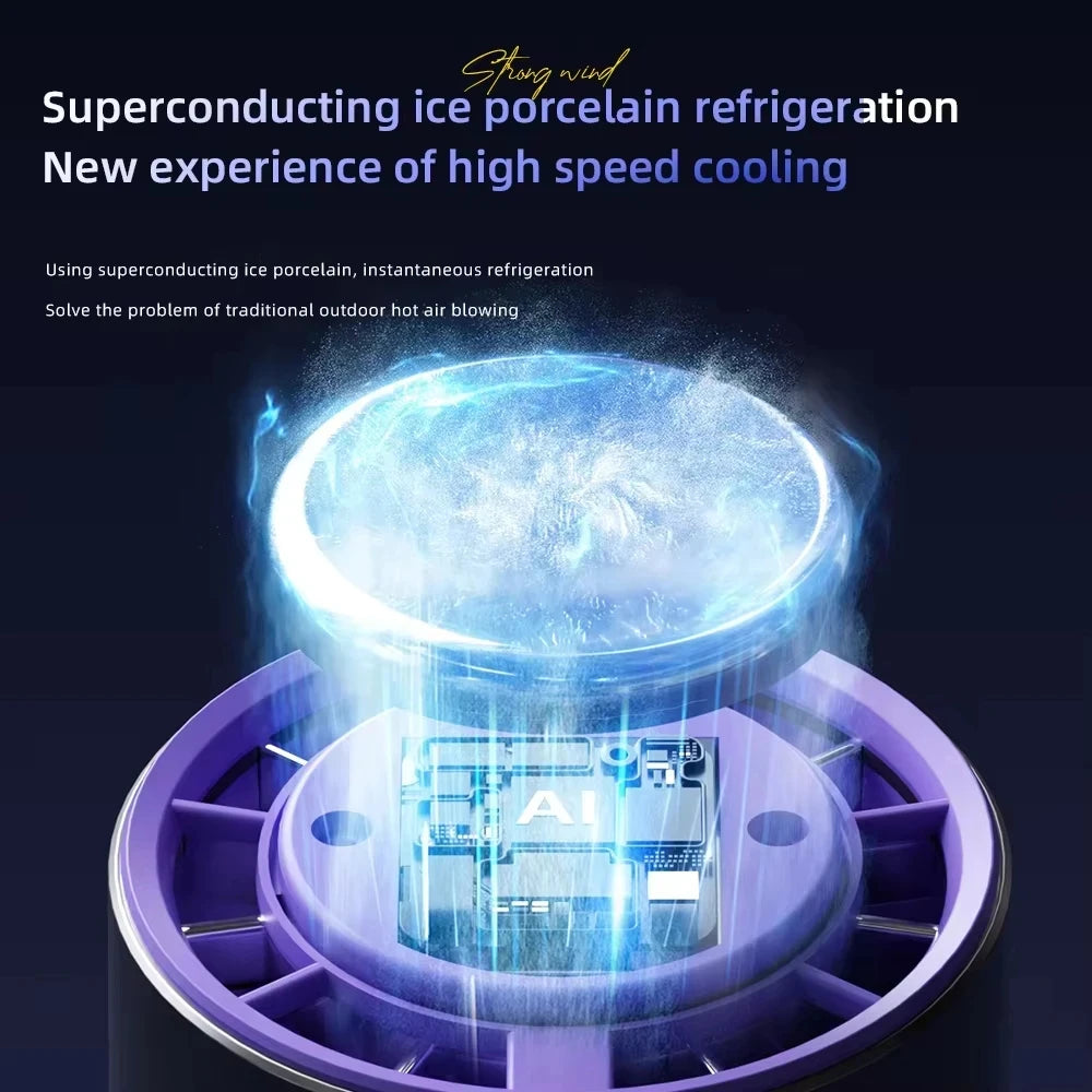 Portable Semiconductor Cooling Handheld Fan - 2