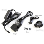 Dual USB Motorcycle Handlebar Charger with Power Switch
